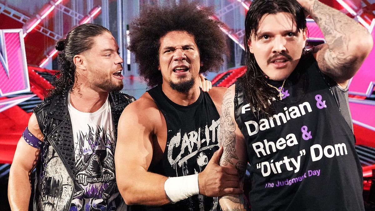 JD McDonagh, Carlito, and Dominik Mysterio. (Photo: WWE.com)